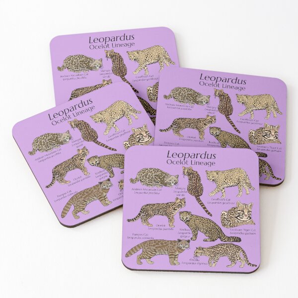 Item preview, Leopardus with Scientific Names (Purple) designed and sold by GraceT26.