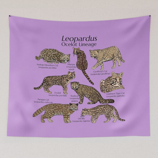 Item preview, Leopardus with Scientific Names (Purple) designed and sold by GraceT26.