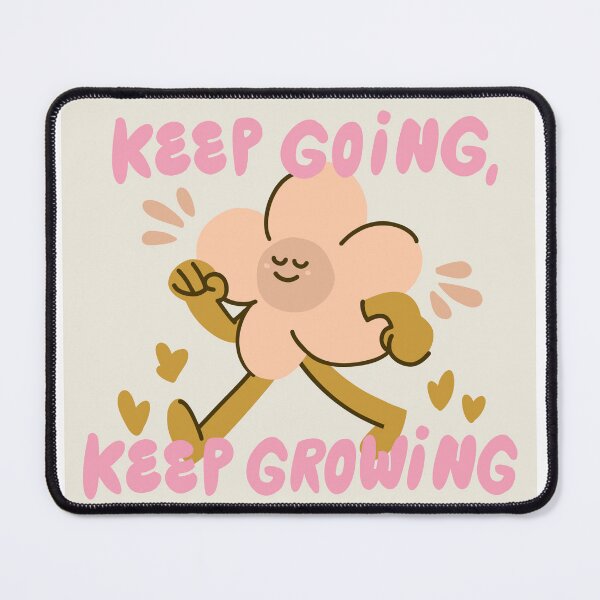 Item preview, Keep Going Keep Growing | Cute Motivational Flower Illustration designed and sold by Emanartstudio14.