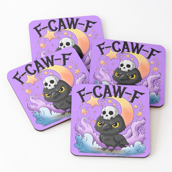 Item preview, F-CAW-F Raven – Funny Halloween Crow Pun designed and sold by Chelsealuv Krigbaum.