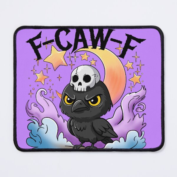 Item preview, F-CAW-F Raven – Funny Halloween Crow Pun designed and sold by Chelsealuv Krigbaum.