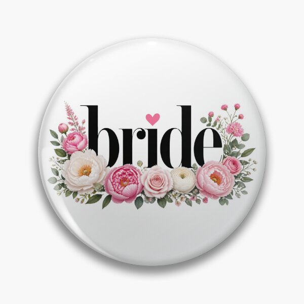 Item preview, Romantic Pink Peony & Rose Bridal Graphic designed and sold by indepthdesigns.