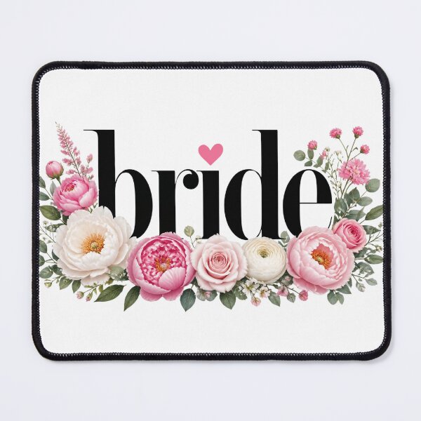 Item preview, Romantic Pink Peony & Rose Bridal Graphic designed and sold by indepthdesigns.