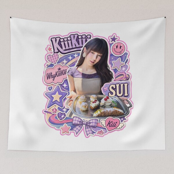 Item preview, Beautiful KiiiKiii Sui Y2K Star & Floral Collage Graphic designed and sold by Valereekmerch.