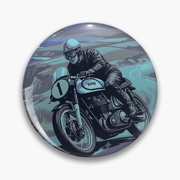 Item preview, Isle of Man TT Vintage Motorcycle Racing Poster Graphic designed and sold by KiwiRider.