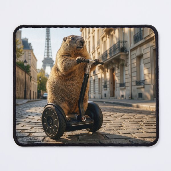 Item preview, Groundhog Zips Through Paris on a Segway designed and sold by Tridentulus.