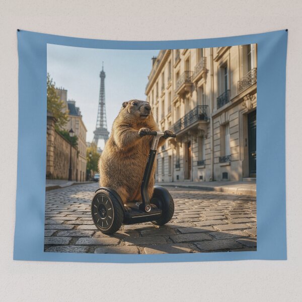 Item preview, Groundhog Zips Through Paris on a Segway designed and sold by Tridentulus.