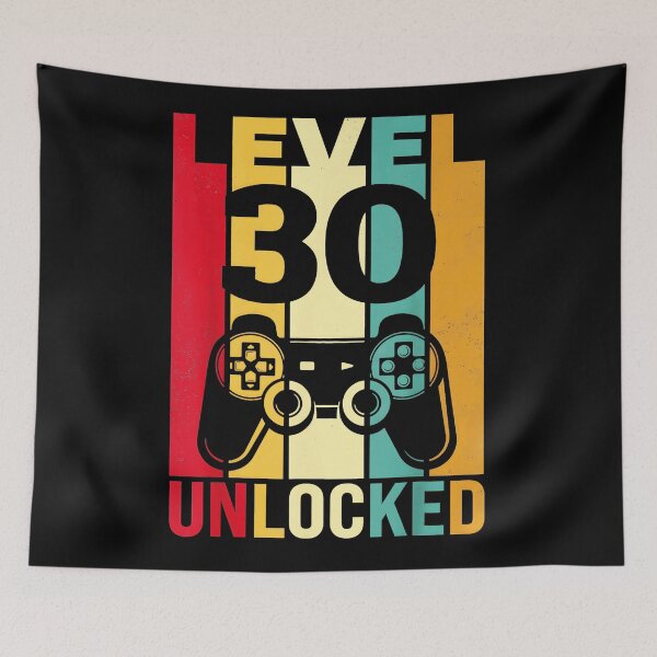 Item preview, Level 30 Unlocked Thirtieth Birthday Gamer designed and sold by Hugosploosh.