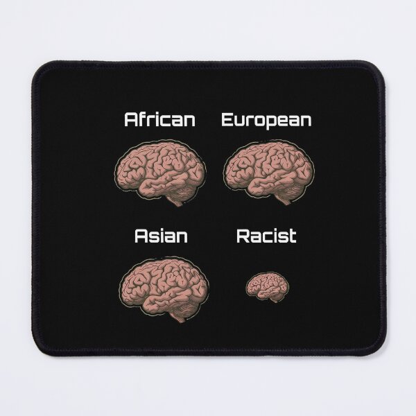 Item preview, Brain Size Comparison Racist Joke Meme designed and sold by tricartitijar.