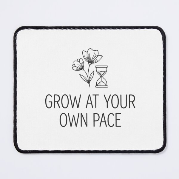 Item preview, Grow At Your Own Pace Cute Retro Floral Minimalist designed and sold by Amituniqdesign .