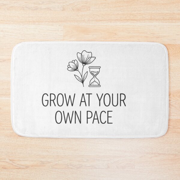Item preview, Grow At Your Own Pace Cute Retro Floral Minimalist designed and sold by Amituniqdesign .