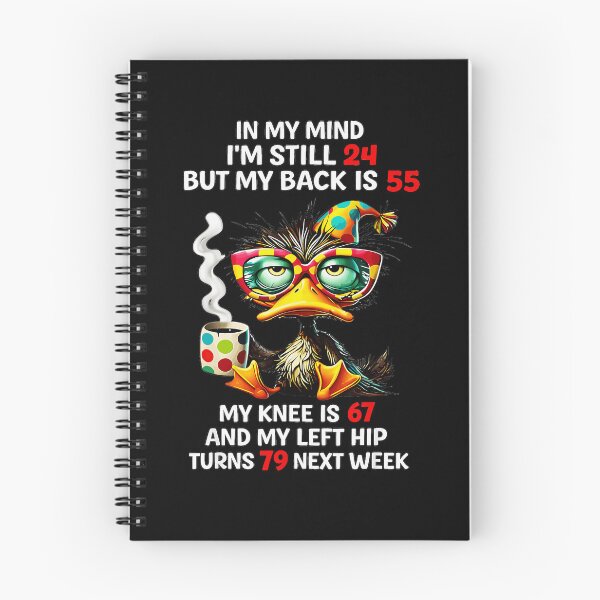 Item preview, In My Mind I'm Still 24 But My Back Is 55 My Knee Is 67 And My Left Hip Turns 79 Next Week Senior Aging Humor Birthday Gift designed and sold by Hugosploosh.