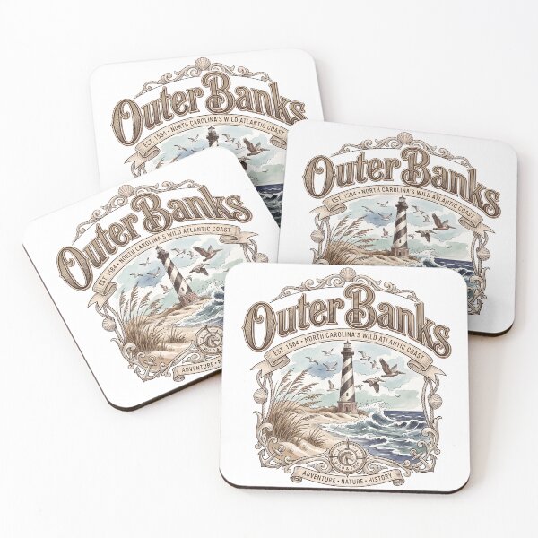 Item preview, Outer Banks Lighthouse Vintage Coastal Design designed and sold by castillomiami.
