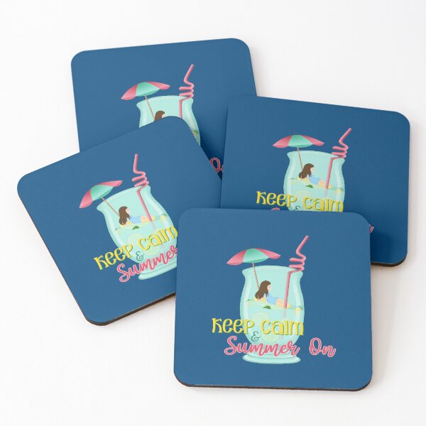 Item preview, Keep Calm & Summer On (on Navy) designed and sold by PawsitiveMum3.