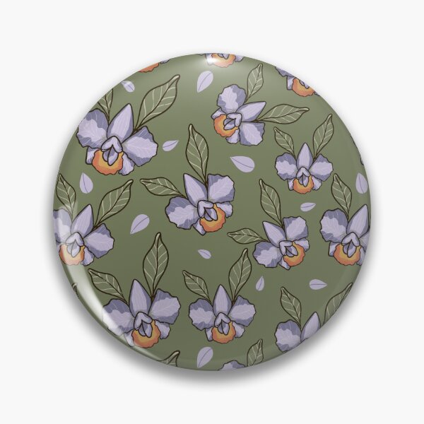 Item preview, Orchid Pattern - Purple Botanical Seamless Design  designed and sold by Zymetryart.