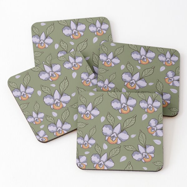 Item preview, Orchid Pattern - Purple Botanical Seamless Design  designed and sold by Zymetryart.