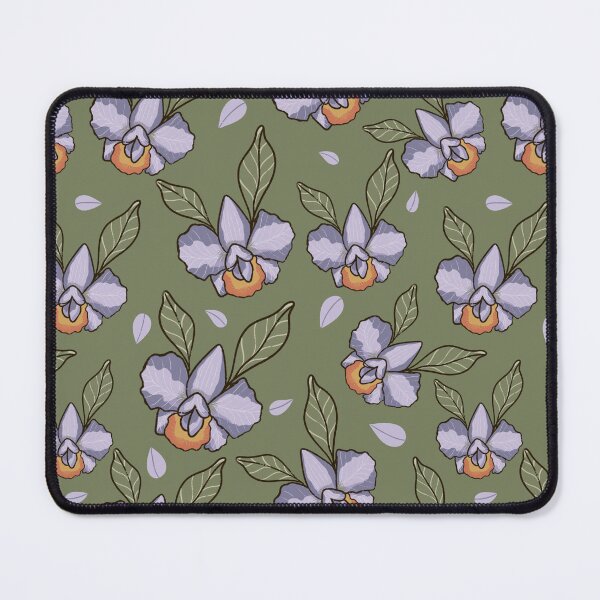 Item preview, Orchid Pattern - Purple Botanical Seamless Design designed and sold by Zymetryart.