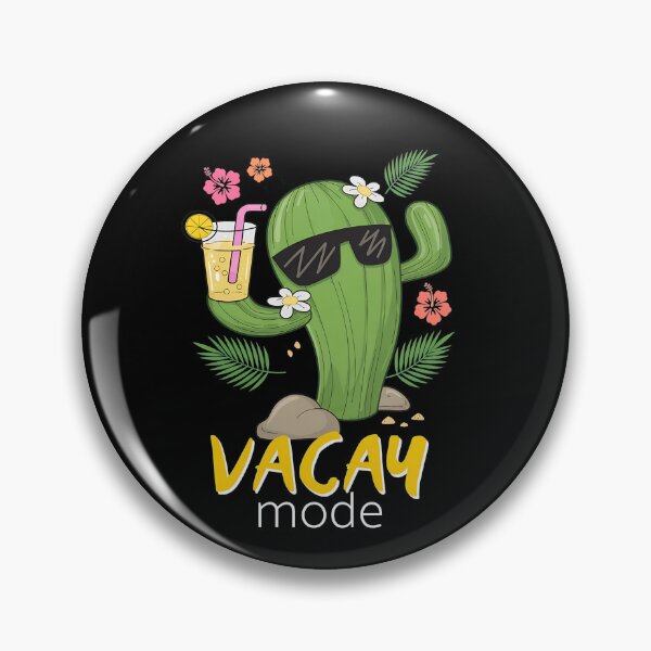 Item preview, Cactus In Shades Holding Drink VACAY Mode  designed and sold by Andreahuebos.