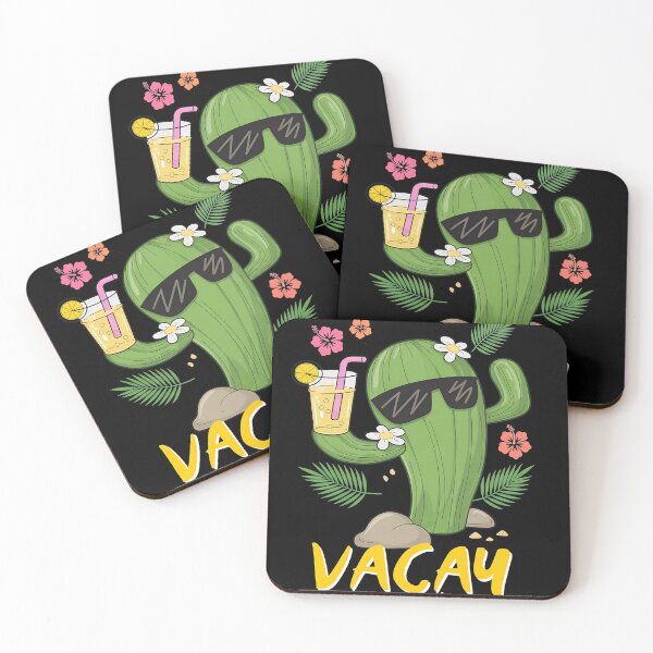 Item preview, Cactus In Shades Holding Drink VACAY Mode  designed and sold by Andreahuebos.