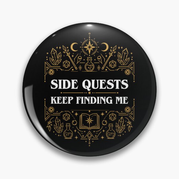 Item preview, Side Quests Keep Finding Me Nerdy Tabletop RPG designed and sold by pixeptional.
