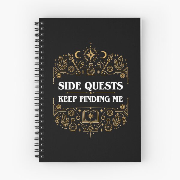 Item preview, Side Quests Keep Finding Me Nerdy Tabletop RPG designed and sold by pixeptional.