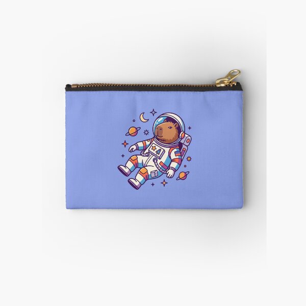 Item preview, Cute Capybara Astronaut Floating In Space designed and sold by MarCinu Art.