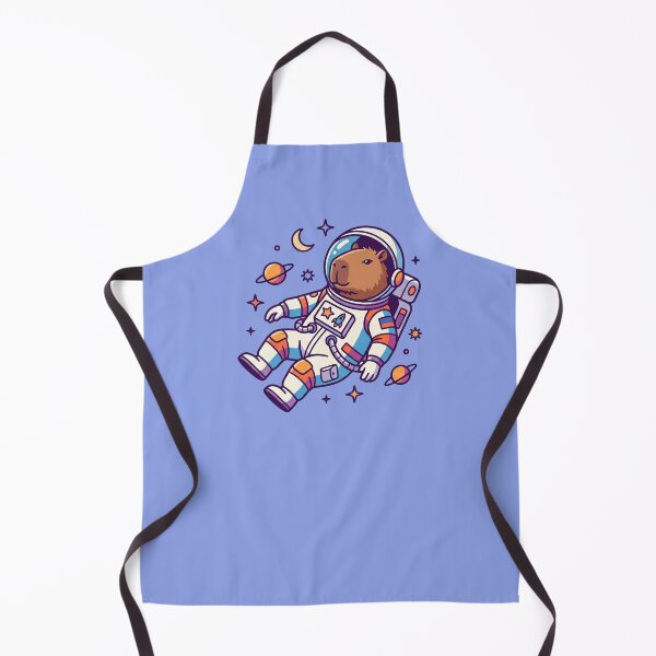 Item preview, Cute Capybara Astronaut Floating In Space designed and sold by MarCinu Art.
