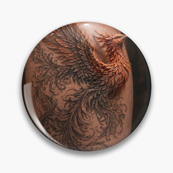 Item preview, Filigree Phoenix Tattoo Leg Art designed and sold by Diego Re.