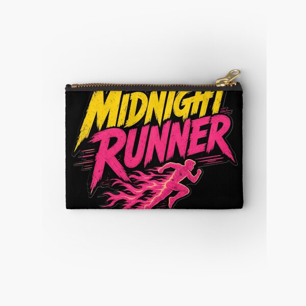 Item preview, Midnight Runner - Neon Speed Flaming Silhouette designed and sold by Wear-X.