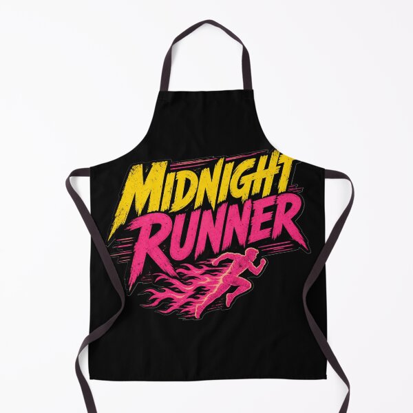 Item preview, Midnight Runner - Neon Speed Flaming Silhouette designed and sold by Wear-X.