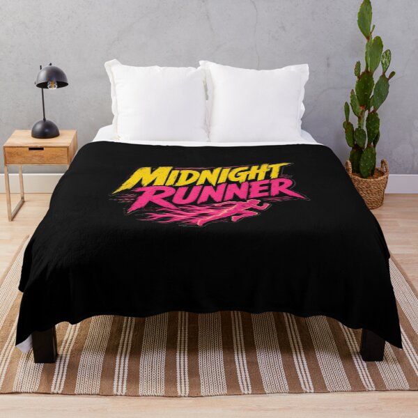 Item preview, Midnight Runner - Neon Speed Flaming Silhouette designed and sold by Wear-X.