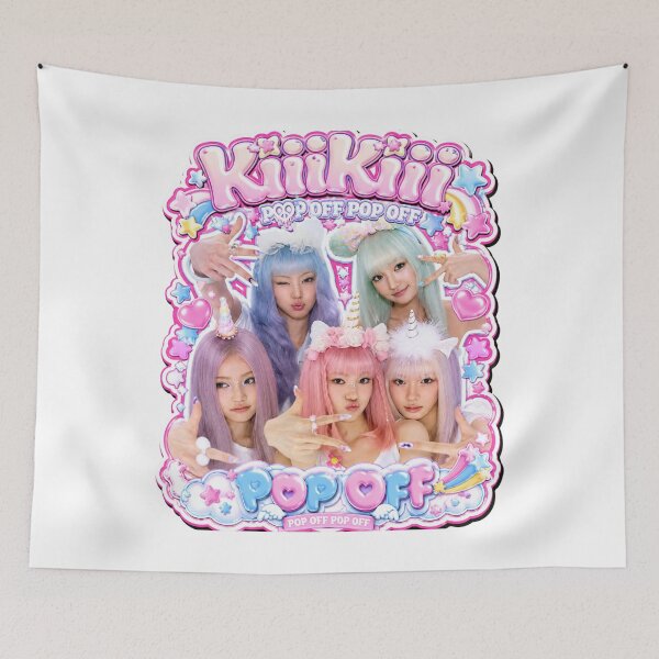 Item preview, Aesthetic KiiiKiii WhyKiiiKiii Y2K Pop Album Sticker Artwork designed and sold by Valereekmerch.