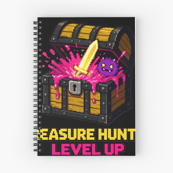 Item preview, Treasure Hunter Level Up - 8-Bit Pixel RPG Chest designed and sold by Wear-X.