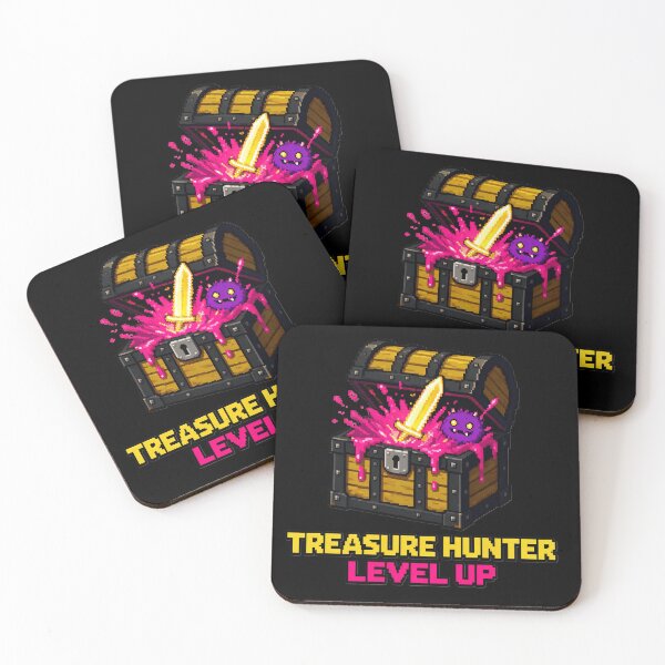 Item preview, Treasure Hunter Level Up - 8-Bit Pixel RPG Chest designed and sold by Wear-X.
