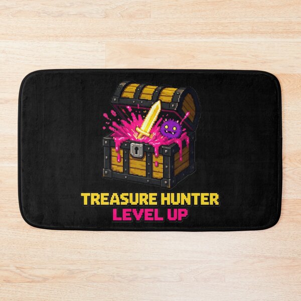 Item preview, Treasure Hunter Level Up - 8-Bit Pixel RPG Chest designed and sold by Wear-X.