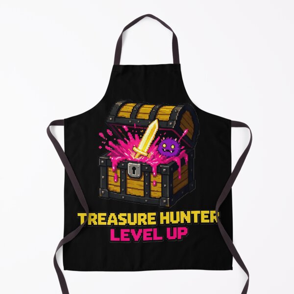 Item preview, Treasure Hunter Level Up - 8-Bit Pixel RPG Chest designed and sold by Wear-X.