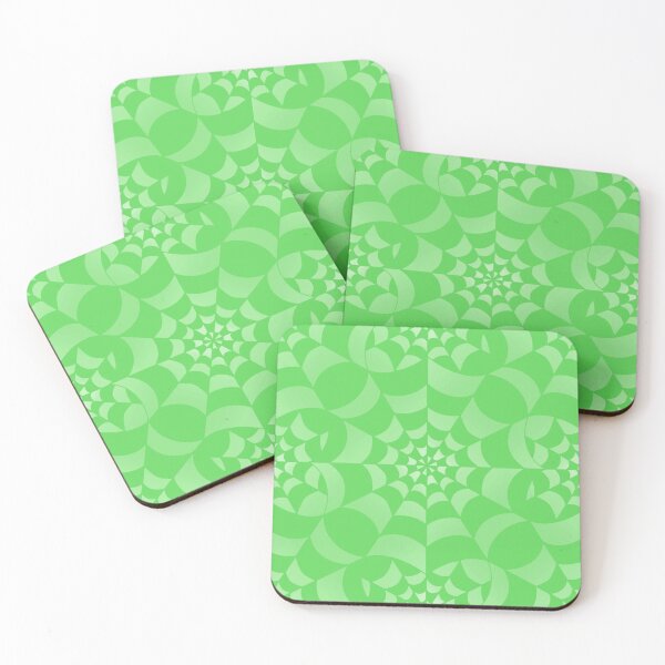Item preview,  Enchanted Web -  Pastel Green Spider Web Halloween Pattern  designed and sold by BlackthornDsign.
