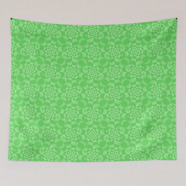 Item preview,  Enchanted Web -  Pastel Green Spider Web Halloween Pattern  designed and sold by BlackthornDsign.