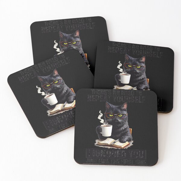 Item preview, There's No Need To Repeat Yourself I Ignored You Just Fine The First Time Sarcastic Cat Introvert Humor designed and sold by Hugosploosh.