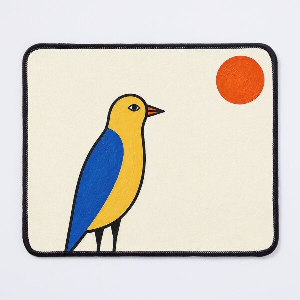 Item preview, "Tall Bird at Dusk" - Modern Bird Art designed and sold by Filora Atelier | Bird Art.