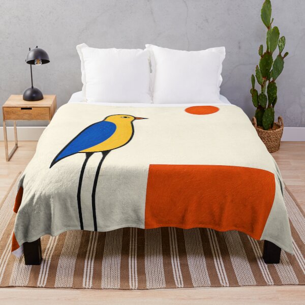 Item preview, "Tall Bird at Dusk" - Modern Bird Art designed and sold by Filora Atelier | Bird Art.