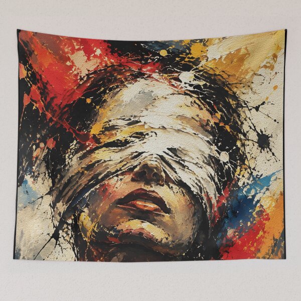 Item preview, Blindfolded – Surrender Symbolic Portrait designed and sold by RamyGallery.
