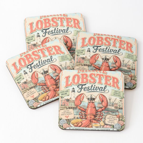 Item preview, Maine Lobster Festival Vintage T-Shirt | Coastal Summer Seafood Graphic designed and sold by nextsonliners.
