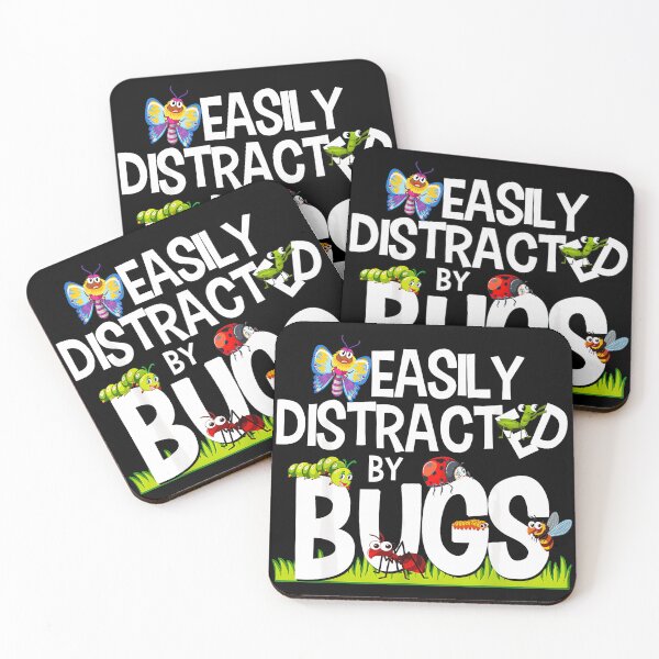 Item preview, Easily Distracted By Bugs Entomologist Insect Lover Nature Enthusiast designed and sold by Hugosploosh.