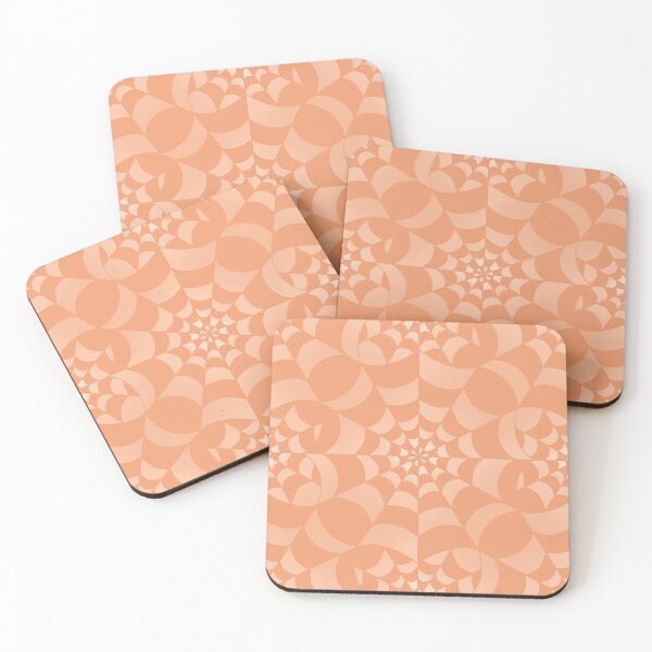 Item preview, Enchanted Web -  Pastel Orange Spider Web Halloween Pattern  designed and sold by BlackthornDsign.