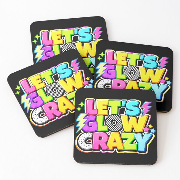 Item preview, Let's Glow Crazy Glow Party Rave Festival designed and sold by Hugosploosh.