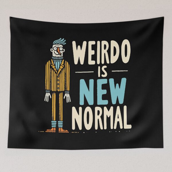 Item preview, Weirdo Is The New Normal – Funny Individuality Quote designed and sold by Scaryzz.