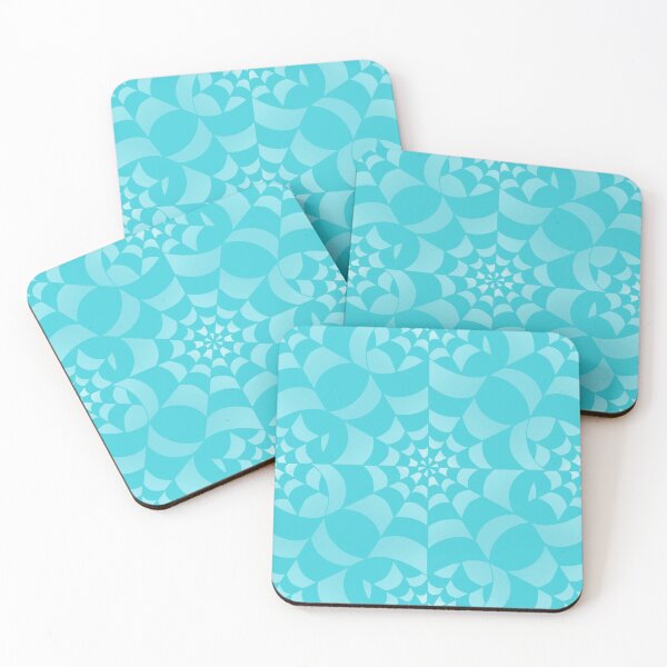Item preview, Enchanted Web -  Pastel Aqua Spider Web Halloween Pattern  designed and sold by BlackthornDsign.