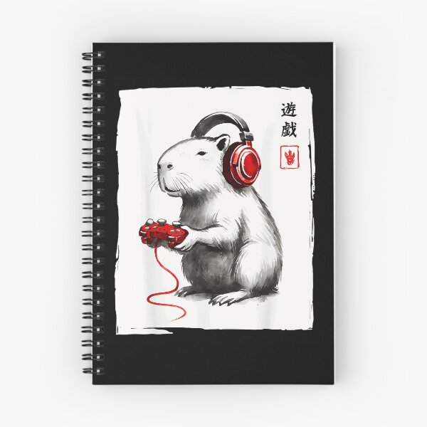 Item preview, Capybara Gamer Video Game Japanese Game designed and sold by Hugosploosh.