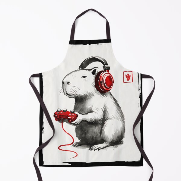 Item preview, Capybara Gamer Video Game Japanese Game designed and sold by Hugosploosh.